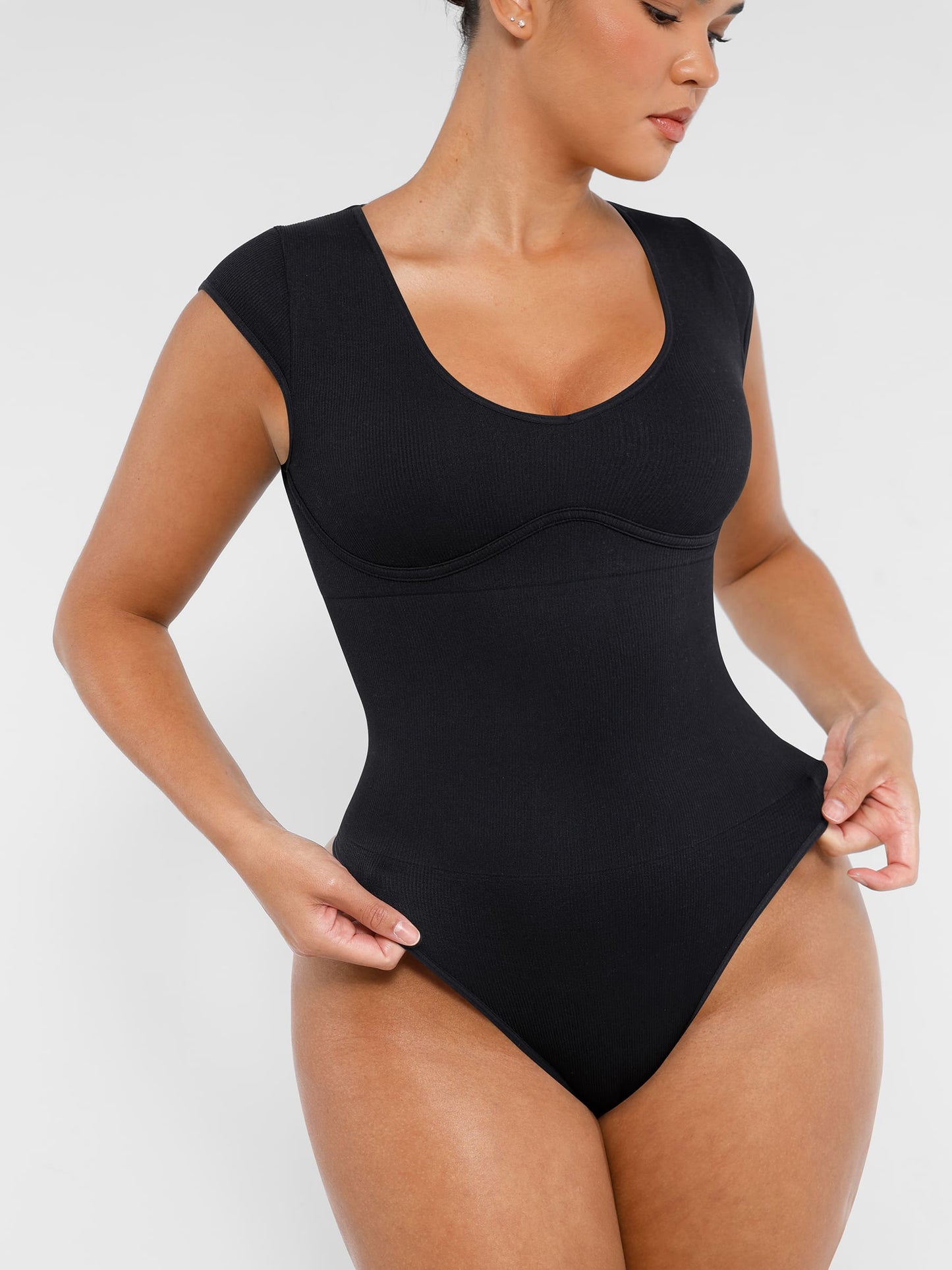 Bodysuit Tummy Control Shapewear Body Shaper Jumpsuit Top Going Out Shirt