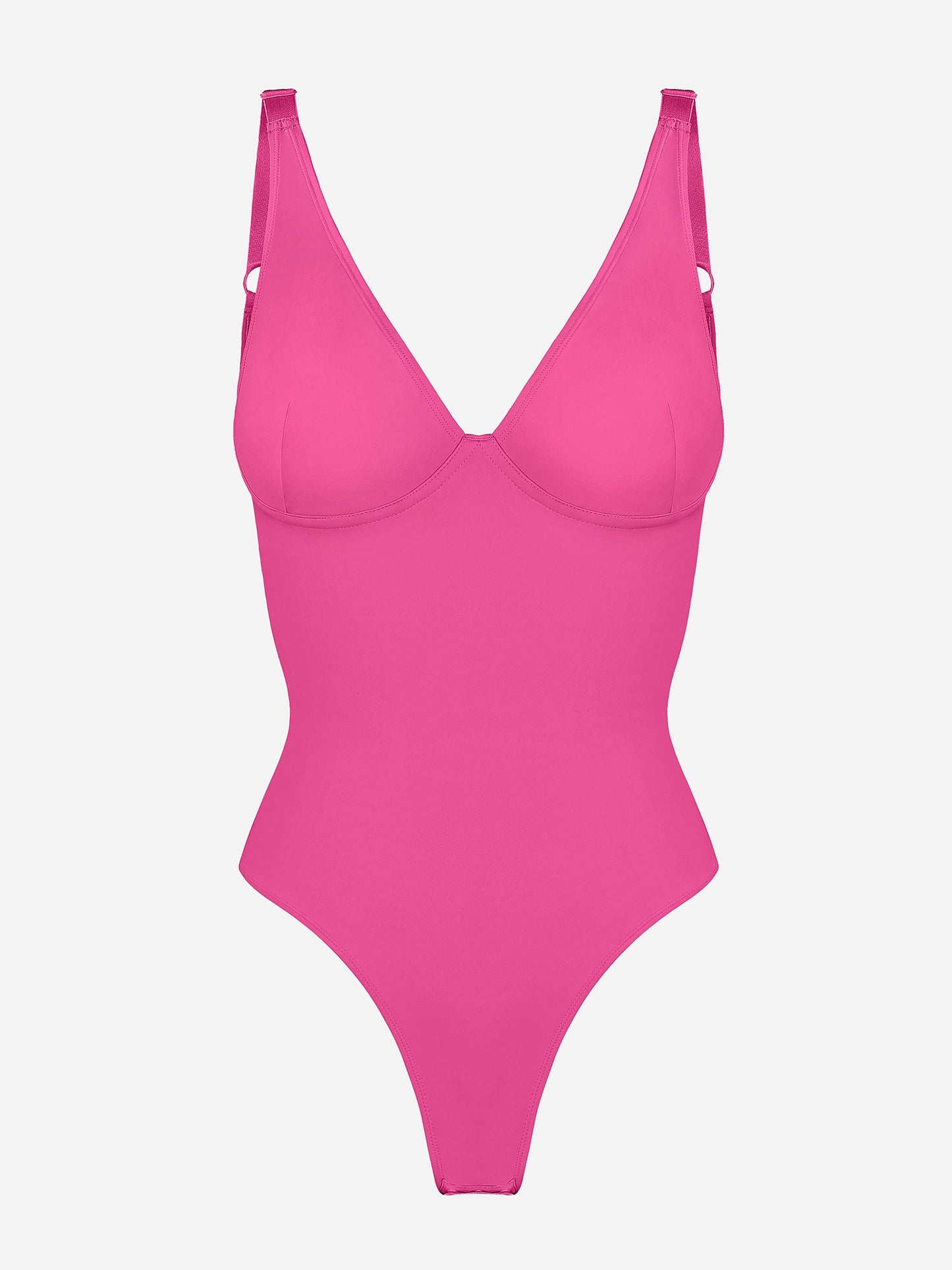 Deep V Neck Tummy Control Shapewear Bodysuit