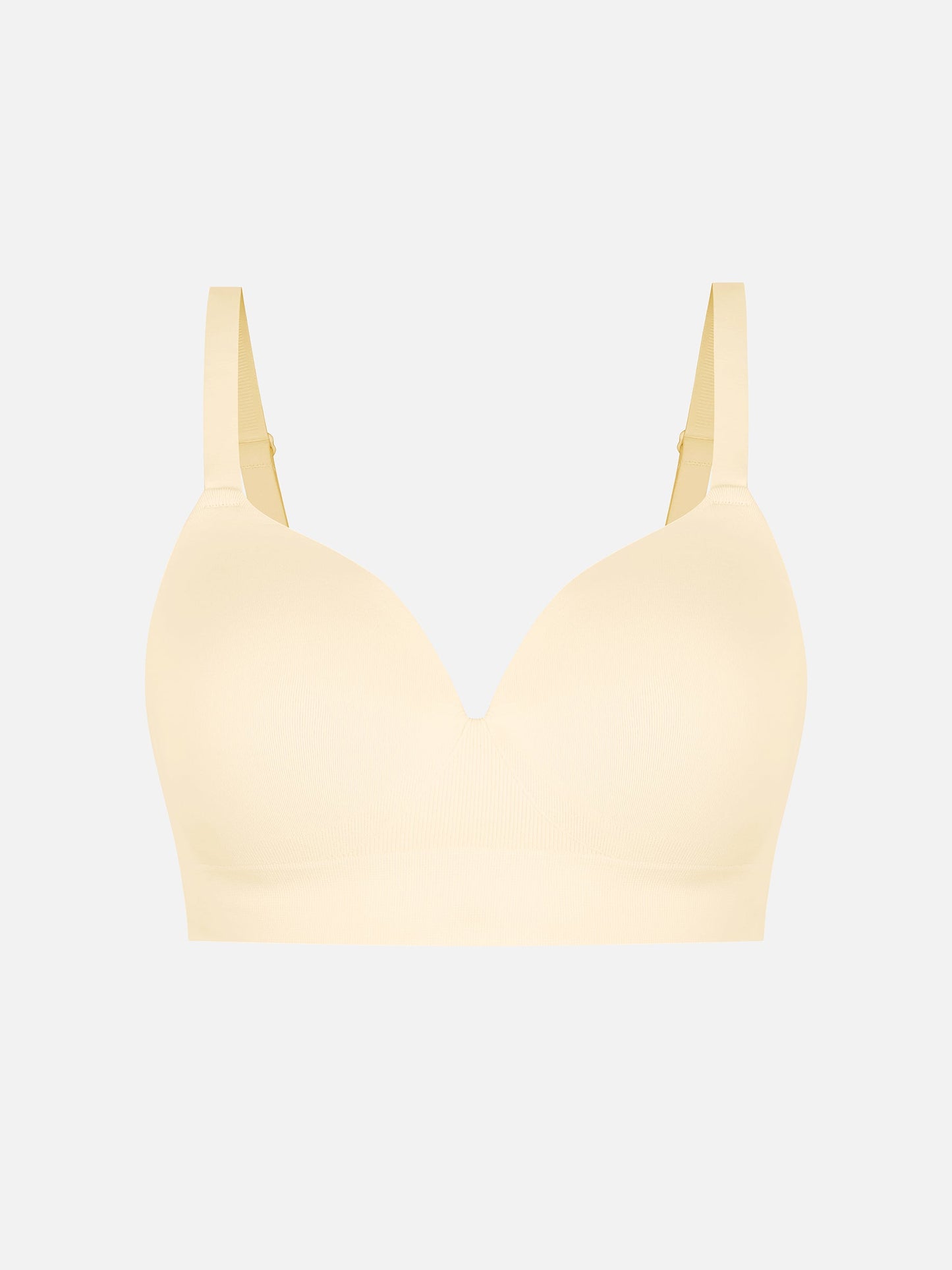 Wireless Seamless Push-Up V-neck Bra