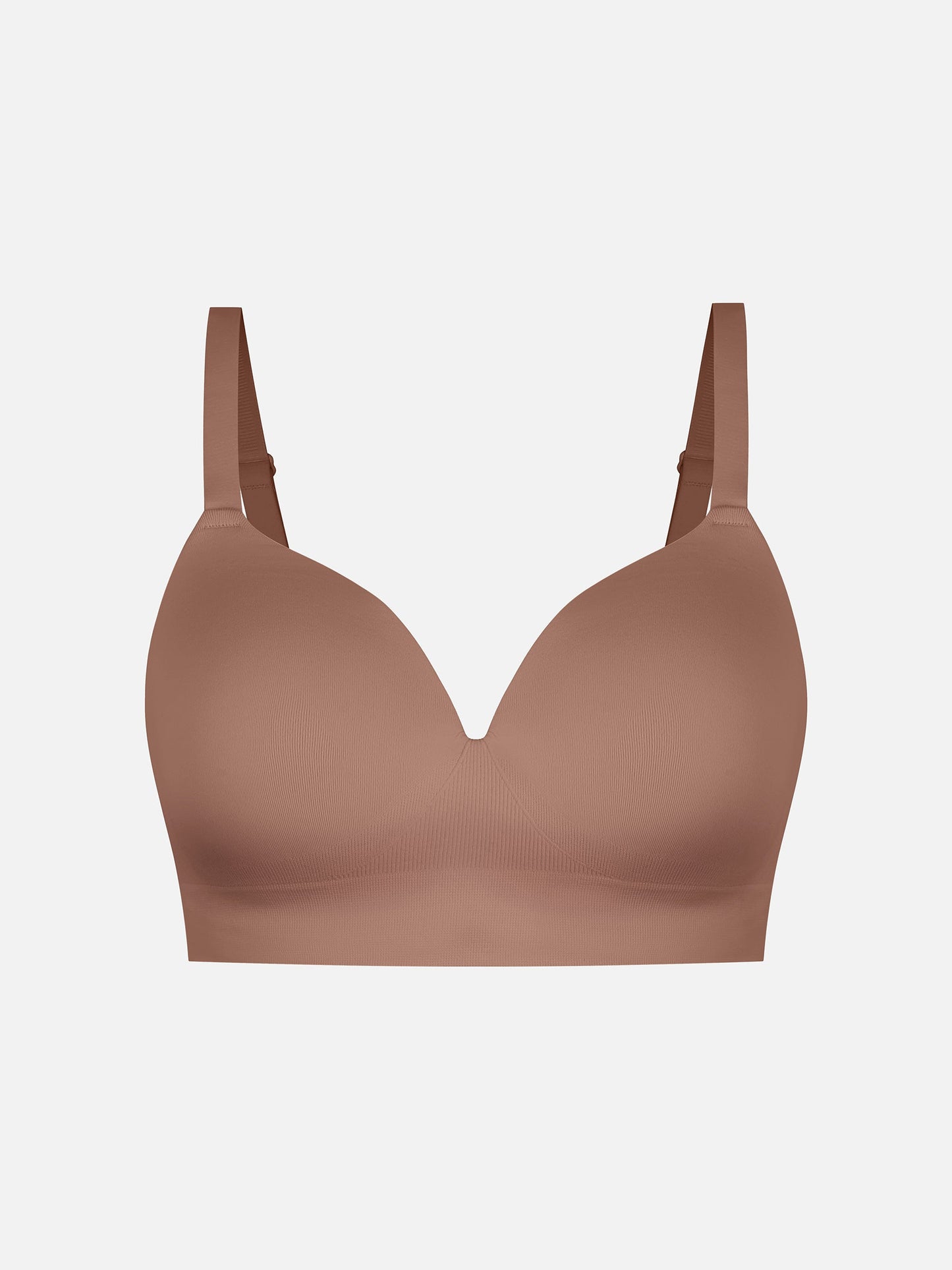 Wireless Seamless Push-Up V-neck Bra