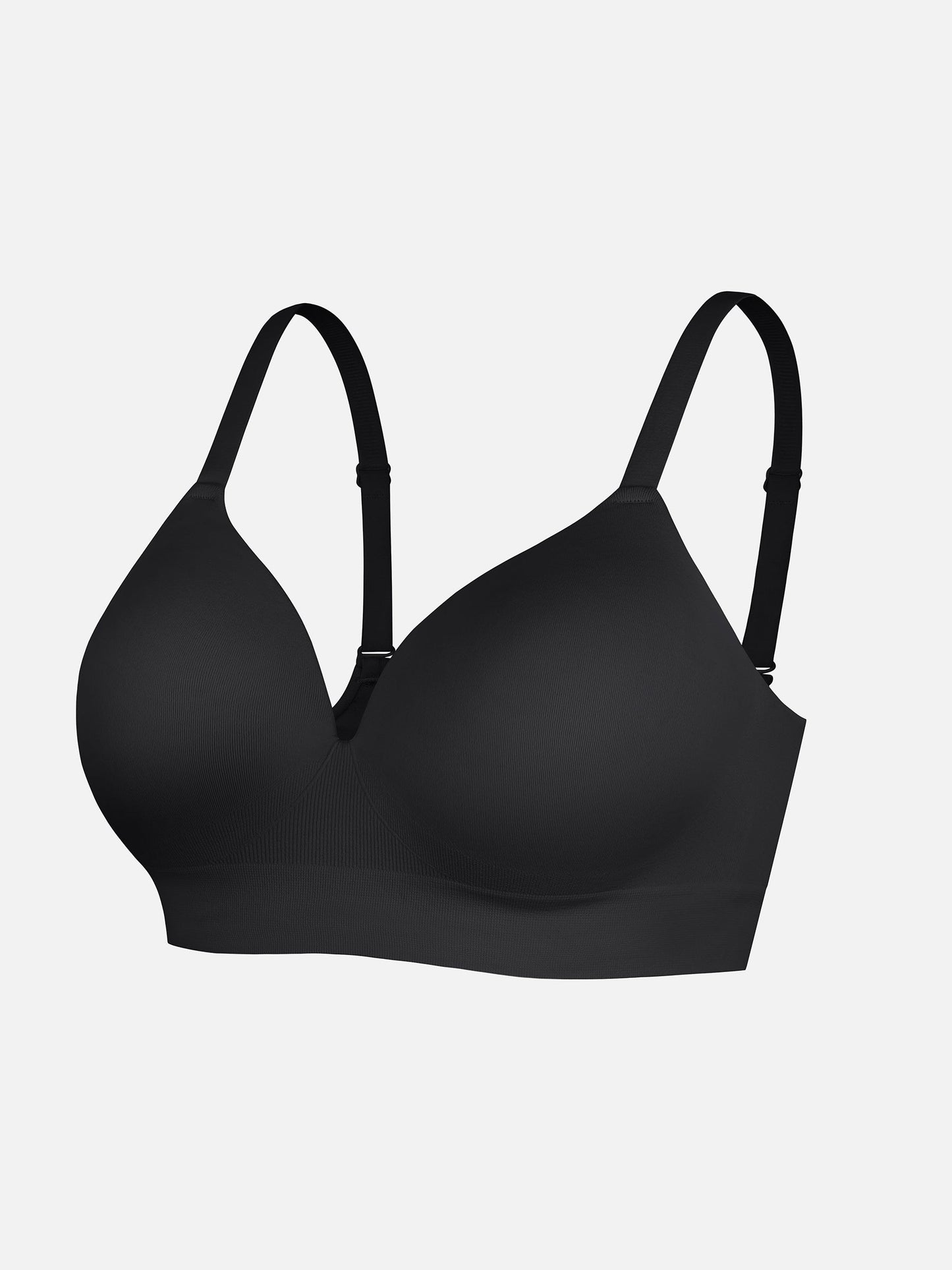 Wireless Seamless Push-Up V-neck Bra