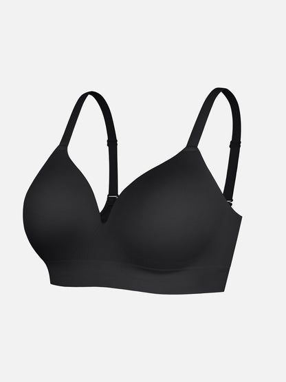 Wireless Seamless Push-Up V-neck Bra