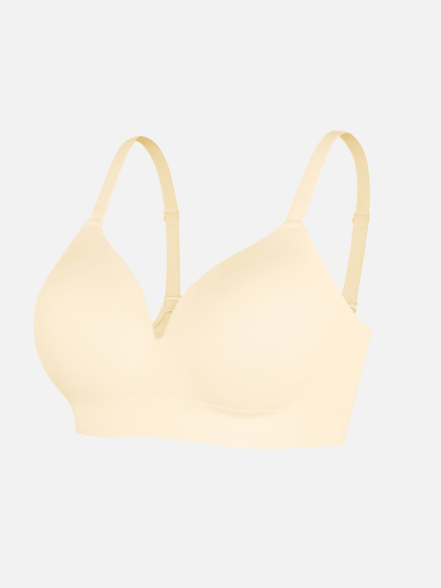 Wireless Seamless Push-Up V-neck Bra