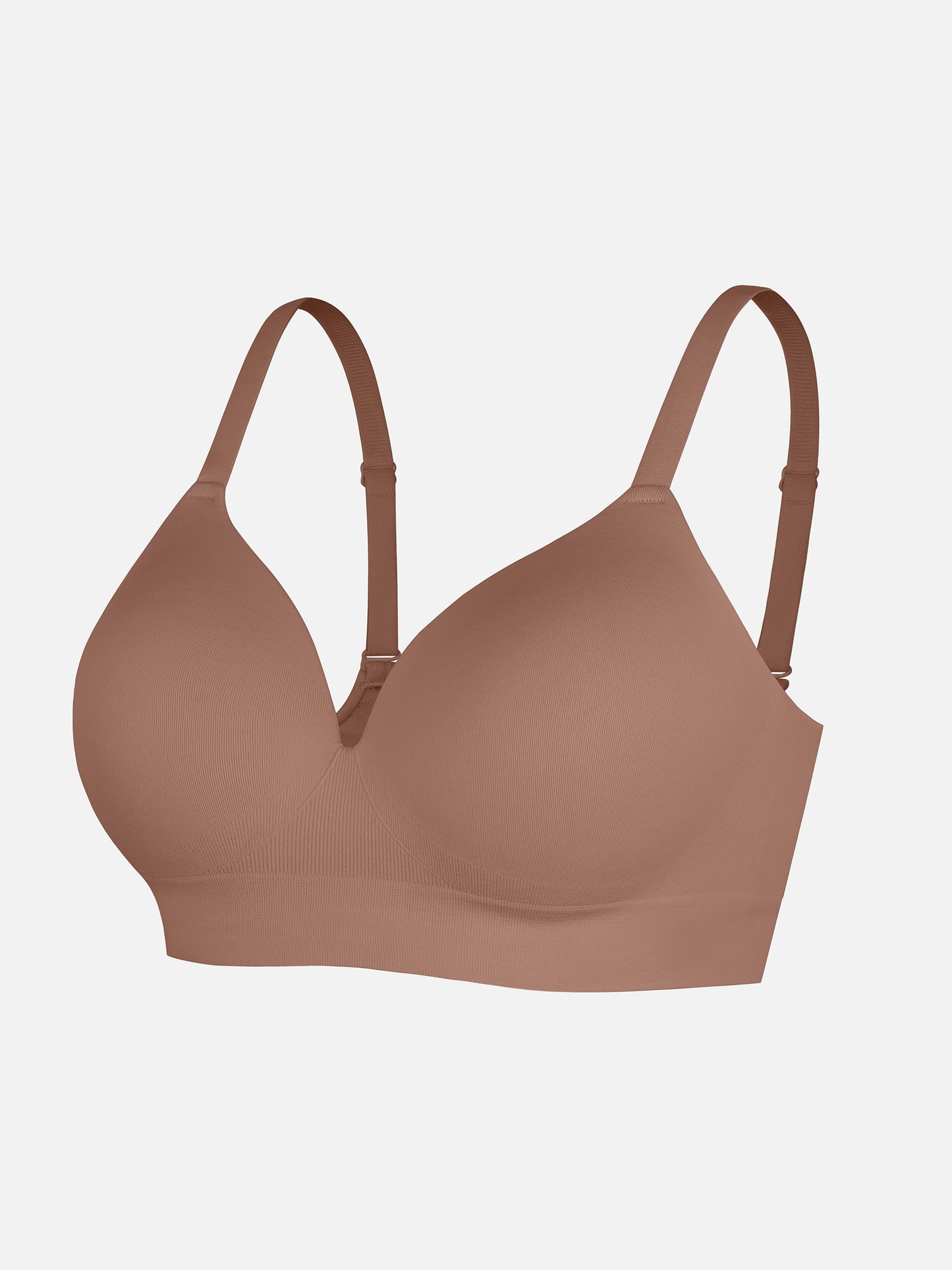 Wireless Seamless Push-Up V-neck Bra