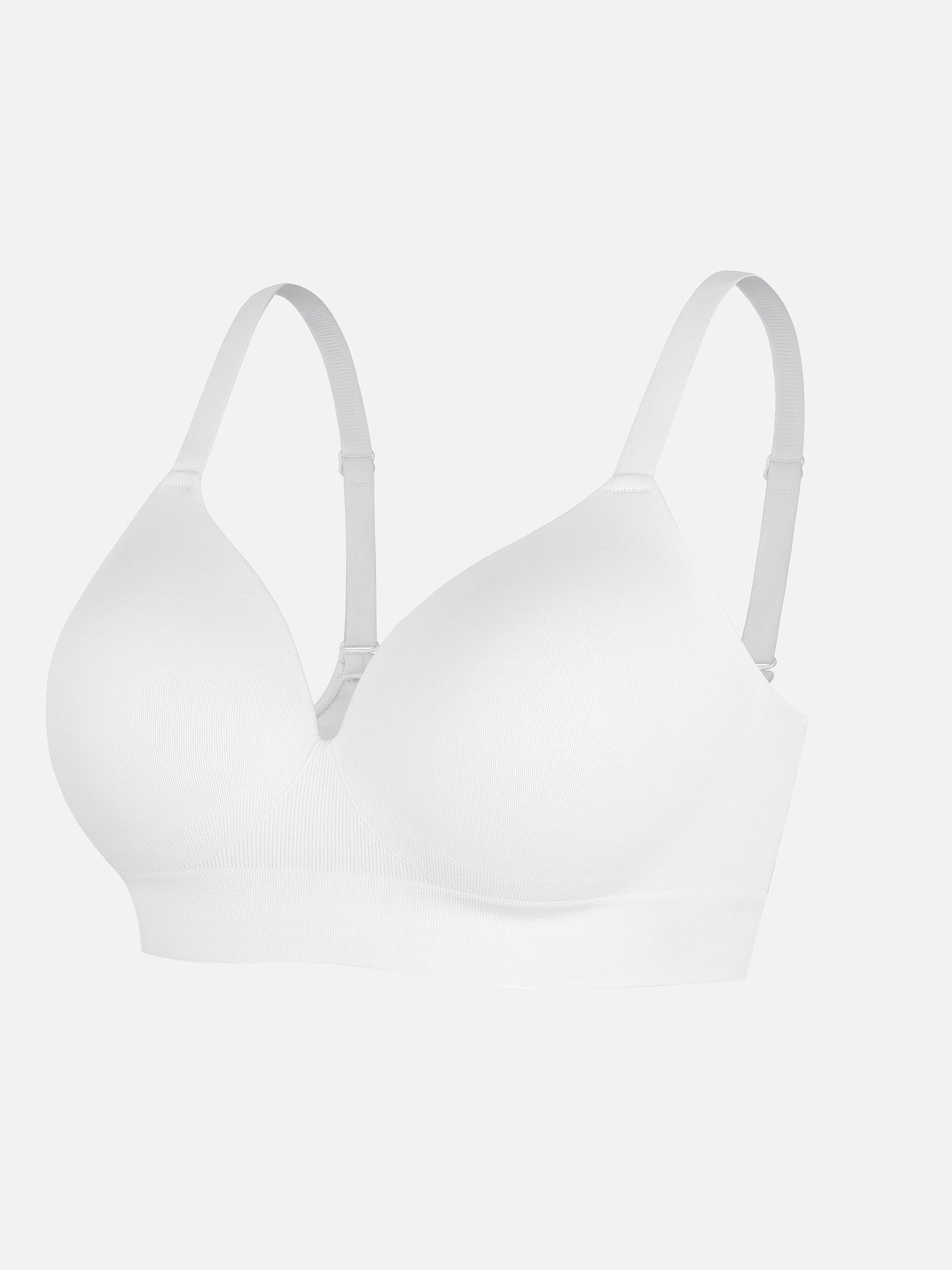 Wireless Seamless Push-Up V-neck Bra