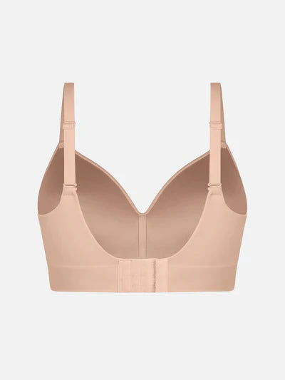 Wireless Seamless Push-Up V-neck Bra