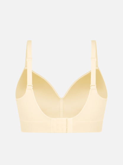 Wireless Seamless Push-Up V-neck Bra
