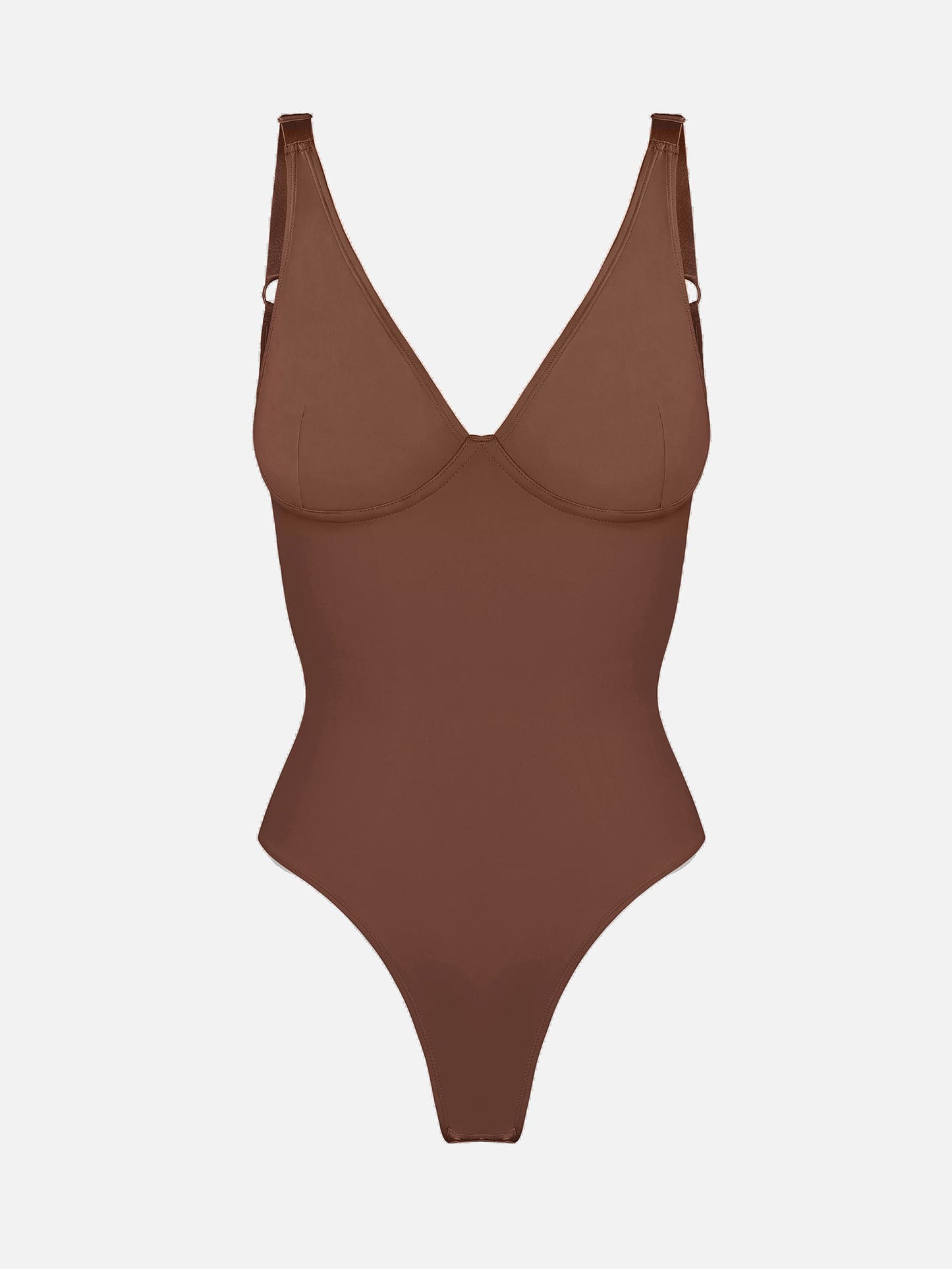 Deep V Neck Tummy Control Shapewear Bodysuit