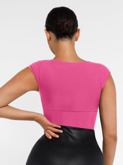 Bodysuit Tummy Control Shapewear Body Shaper Jumpsuit Top Going Out Shirt