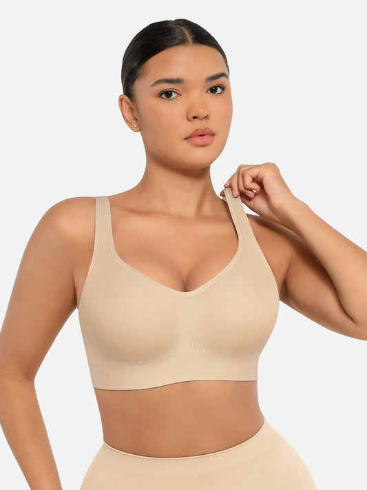 Built-in Soft Cups Full Coverage Wireless Bra