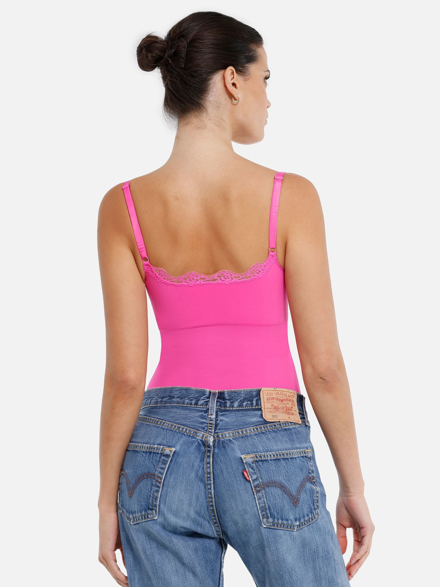 Lace Tight-Fit Seamless Thong Shapewear Bodysuit