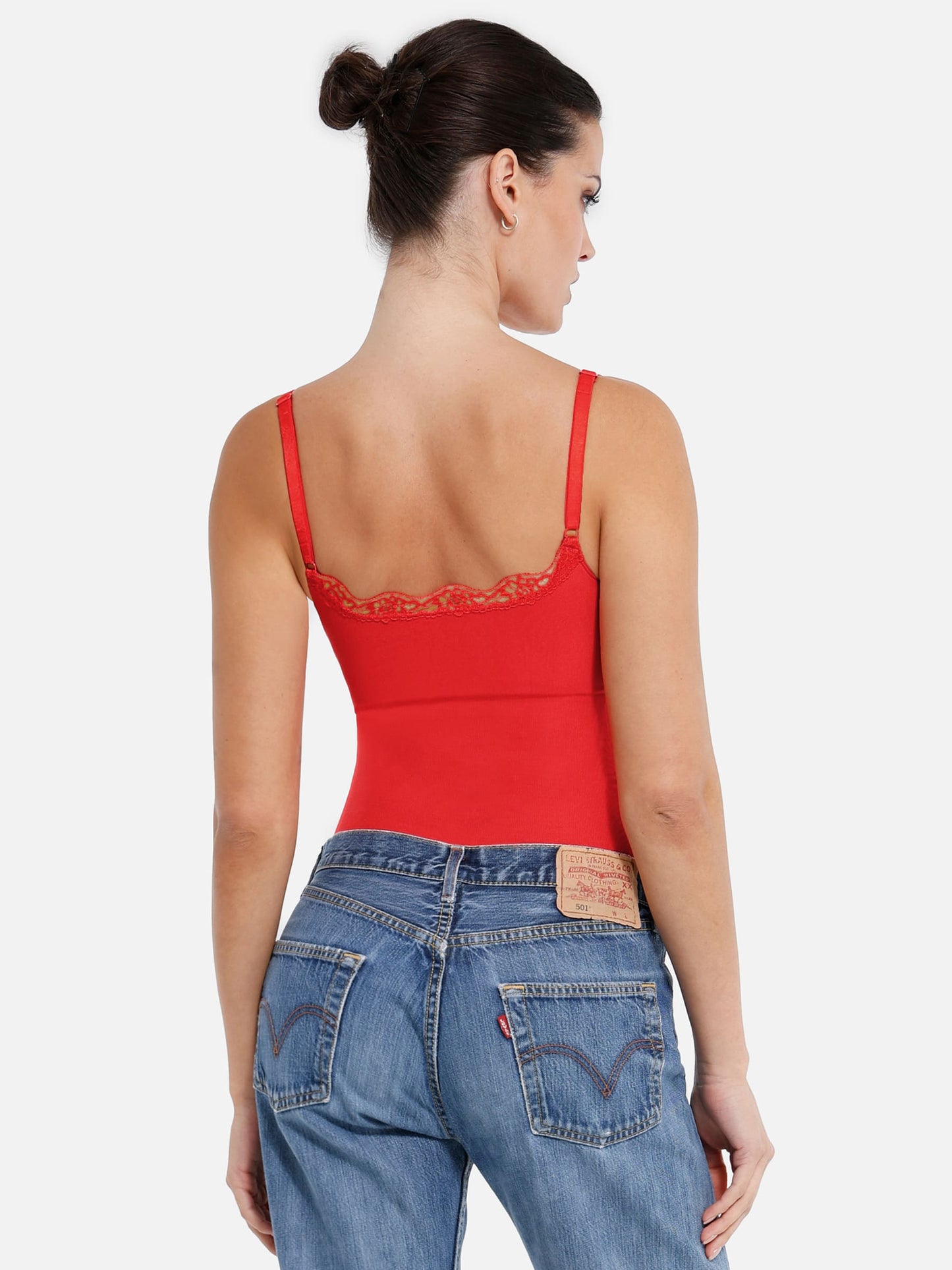 Lace Tight-Fit Seamless Thong Shapewear Bodysuit