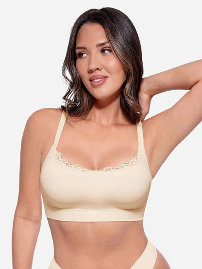 No Underwire Seamless Lace Everyday Bra