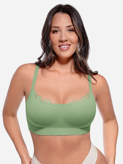 No Underwire Seamless Lace Everyday Bra