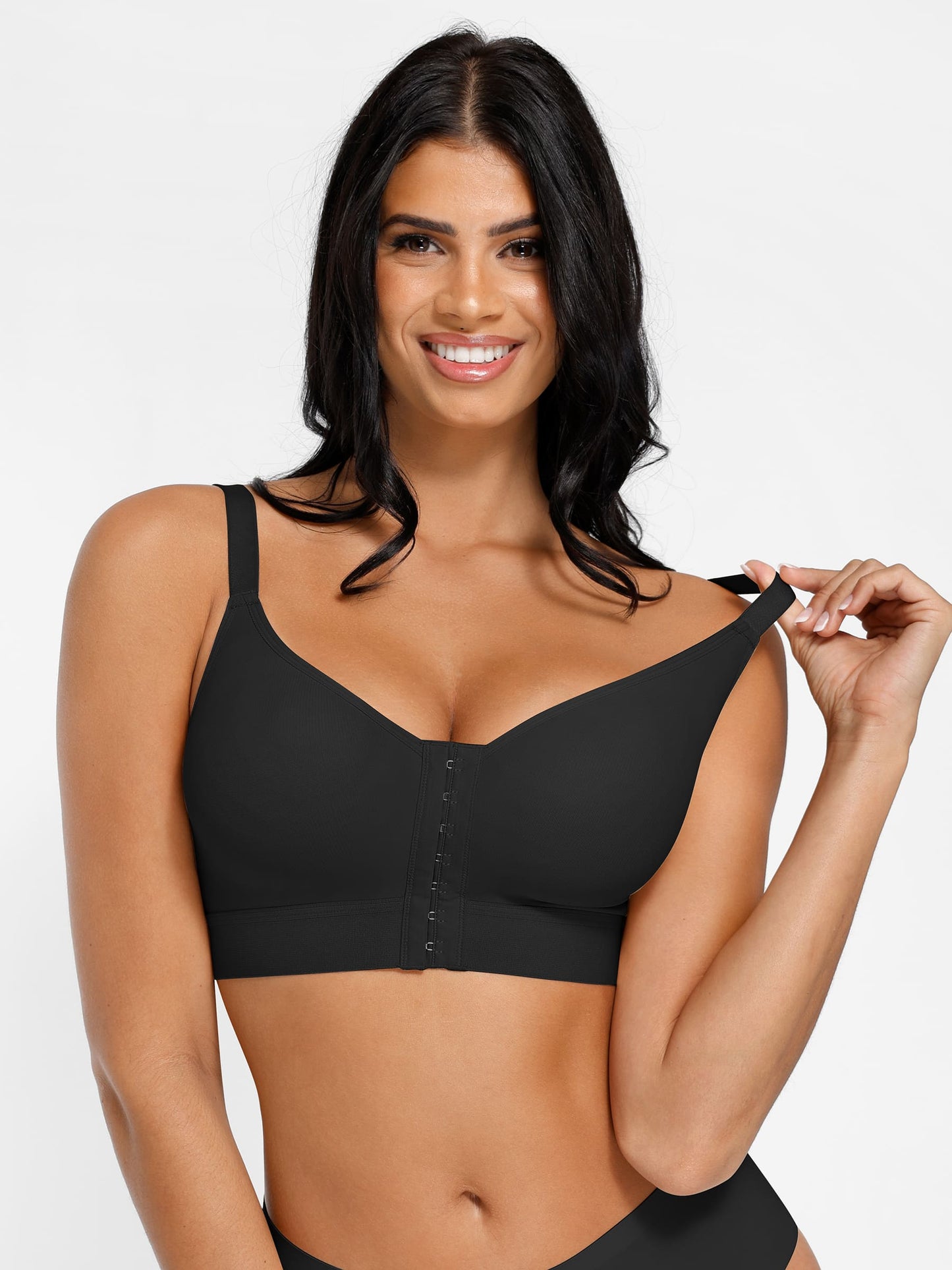 Post Surgery Full Coverage Compression Surgical Front Closure Mastectomy Bra