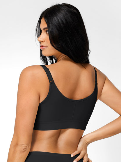 Post Surgery Full Coverage Compression Surgical Front Closure Mastectomy Bra