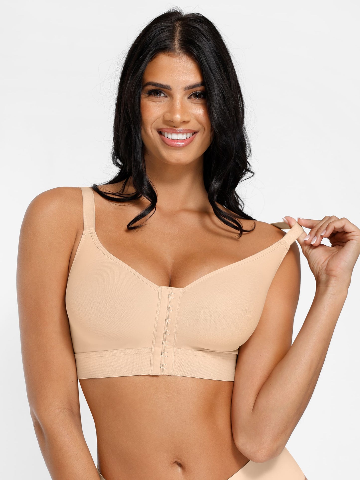 Post Surgery Full Coverage Compression Surgical Front Closure Mastectomy Bra
