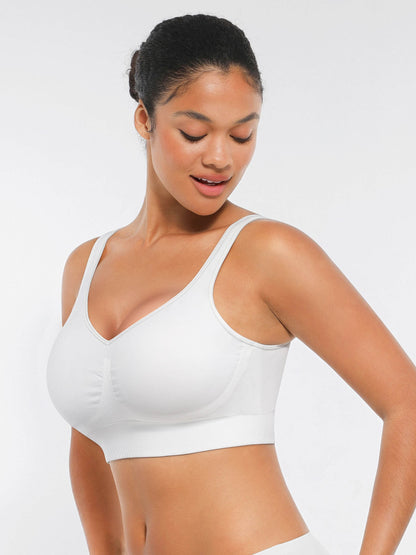 Seamless Comfort Bra with Smoothing Support and Adjustable Straps