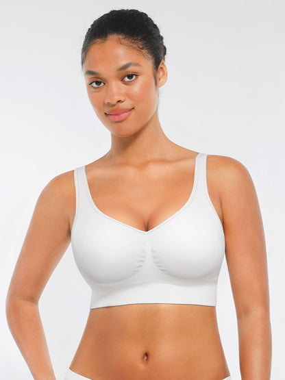 Seamless Comfort Bra with Smoothing Support and Adjustable Straps