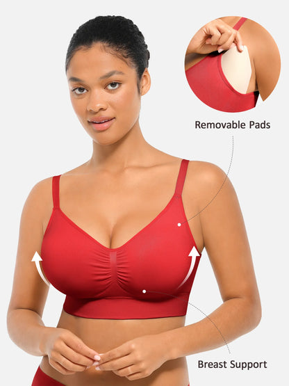 Seamless Everyday Bra with Built-In Soft Padding