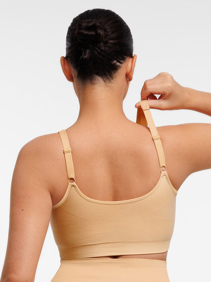 Seamless Front-Opening Zipper Bra