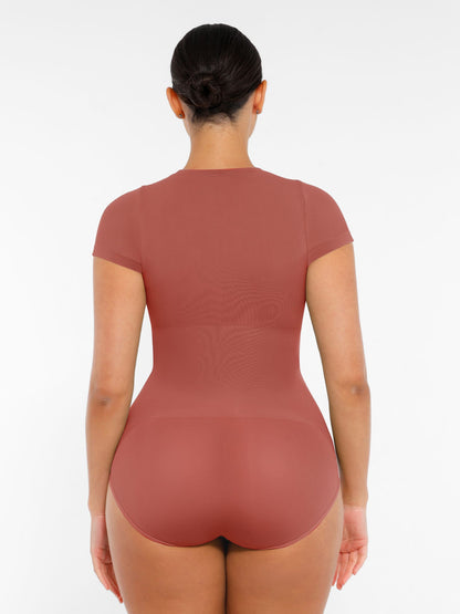Seamless Crew Neck Short Sleeve Bodysuit