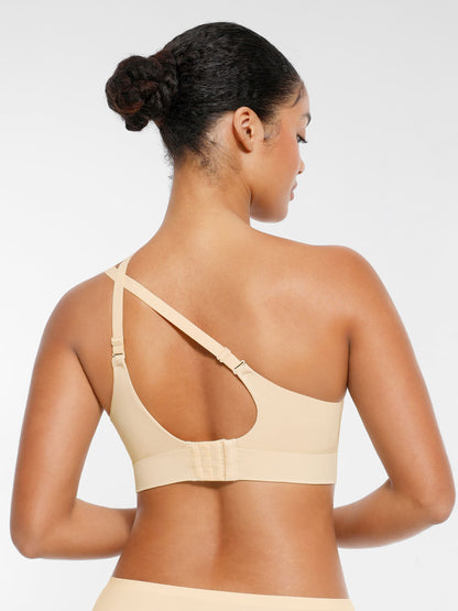 Wireless Seamless Push-Up V-neck Bra
