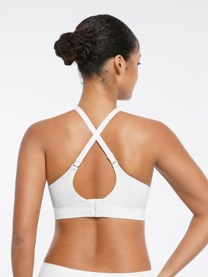 Wireless Seamless Push-Up V-neck Bra