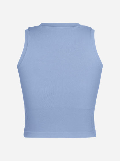 Seamless Sports Top with Built-in Bra