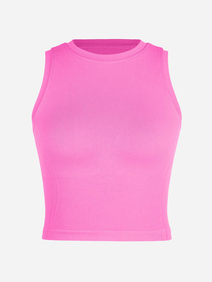 Seamless Sports Top with Built-in Bra