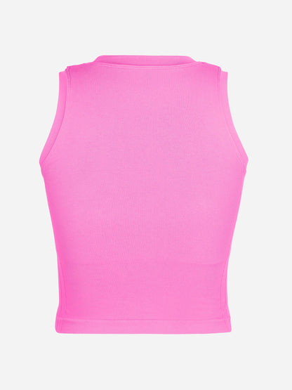 Seamless Sports Top with Built-in Bra