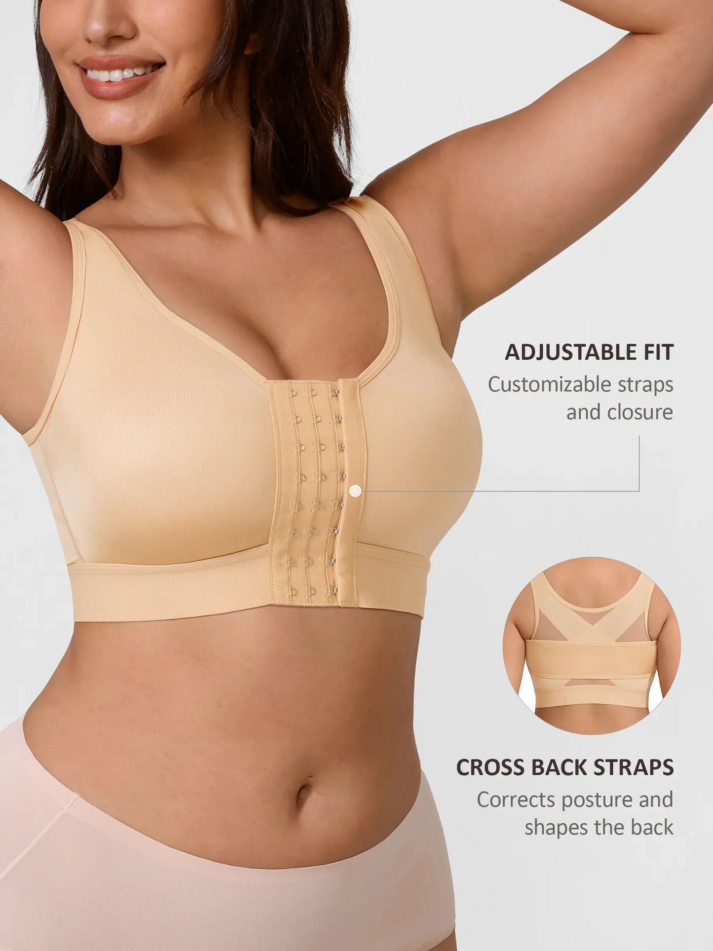 Arms Breast Support Adjustable Top for Recovery Daily