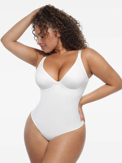 Deep V-Neck Shapewear Bodysuit