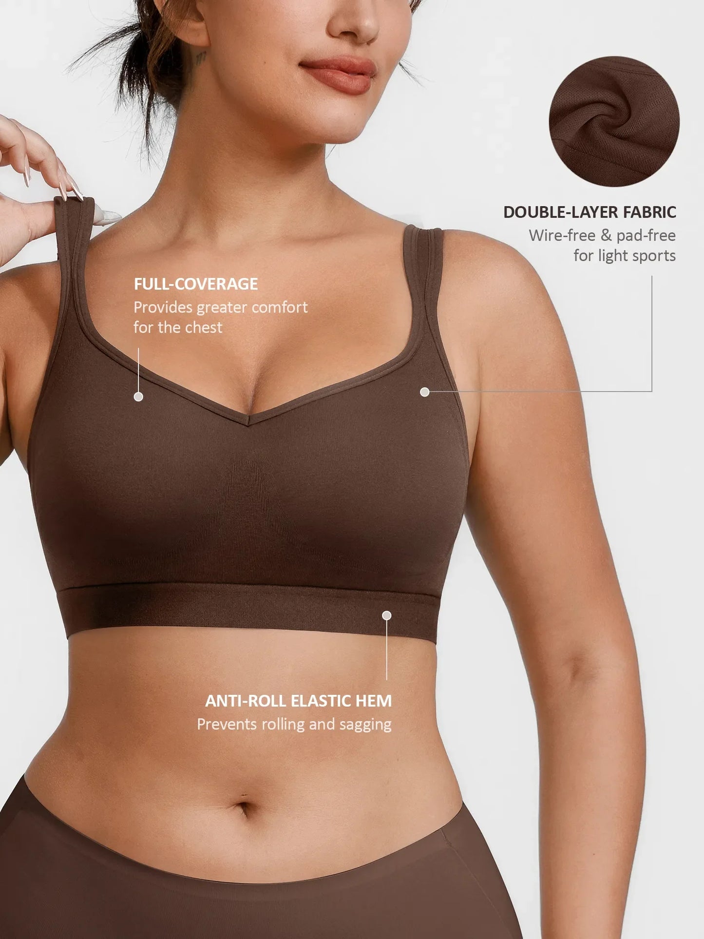 Full Coverage Smoothing Wireless Bra