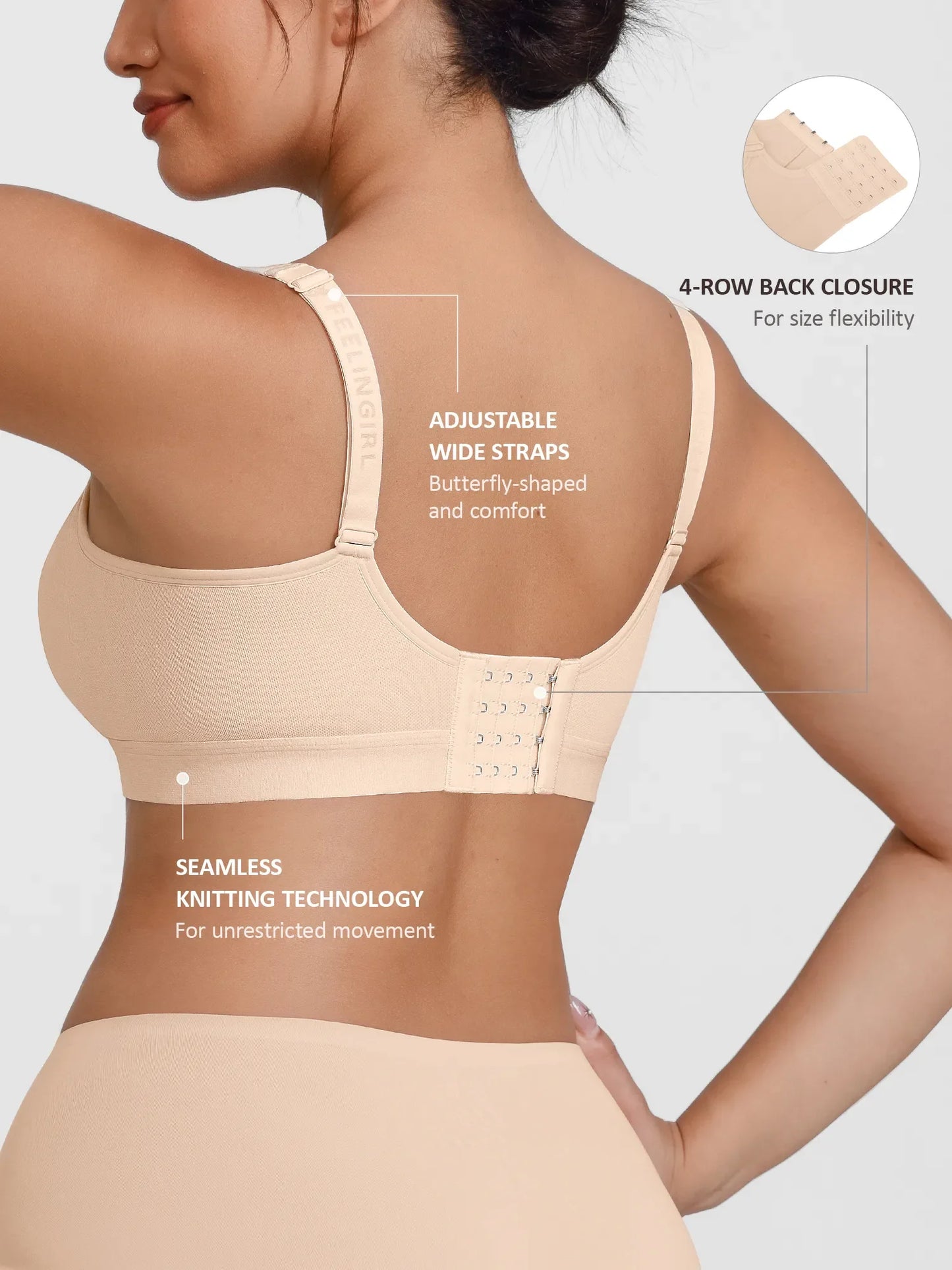 Full Coverage Smoothing Wireless Bra