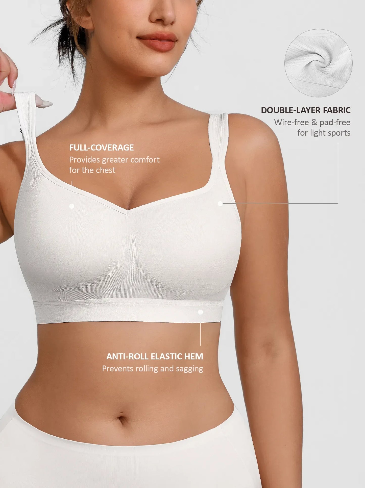 Full Coverage Smoothing Wireless Bra