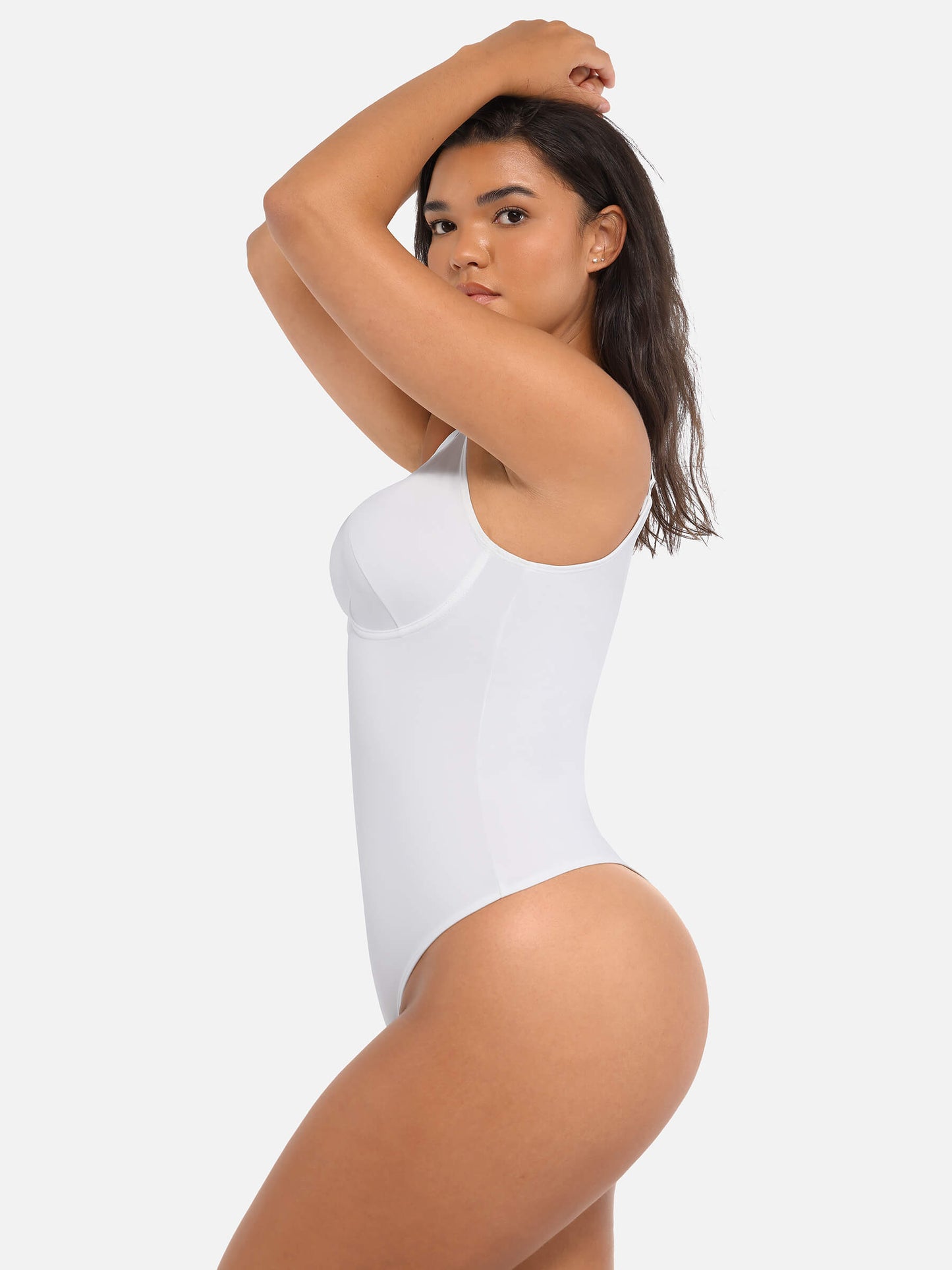 Deep V Neck Tummy Control Shapewear Bodysuit