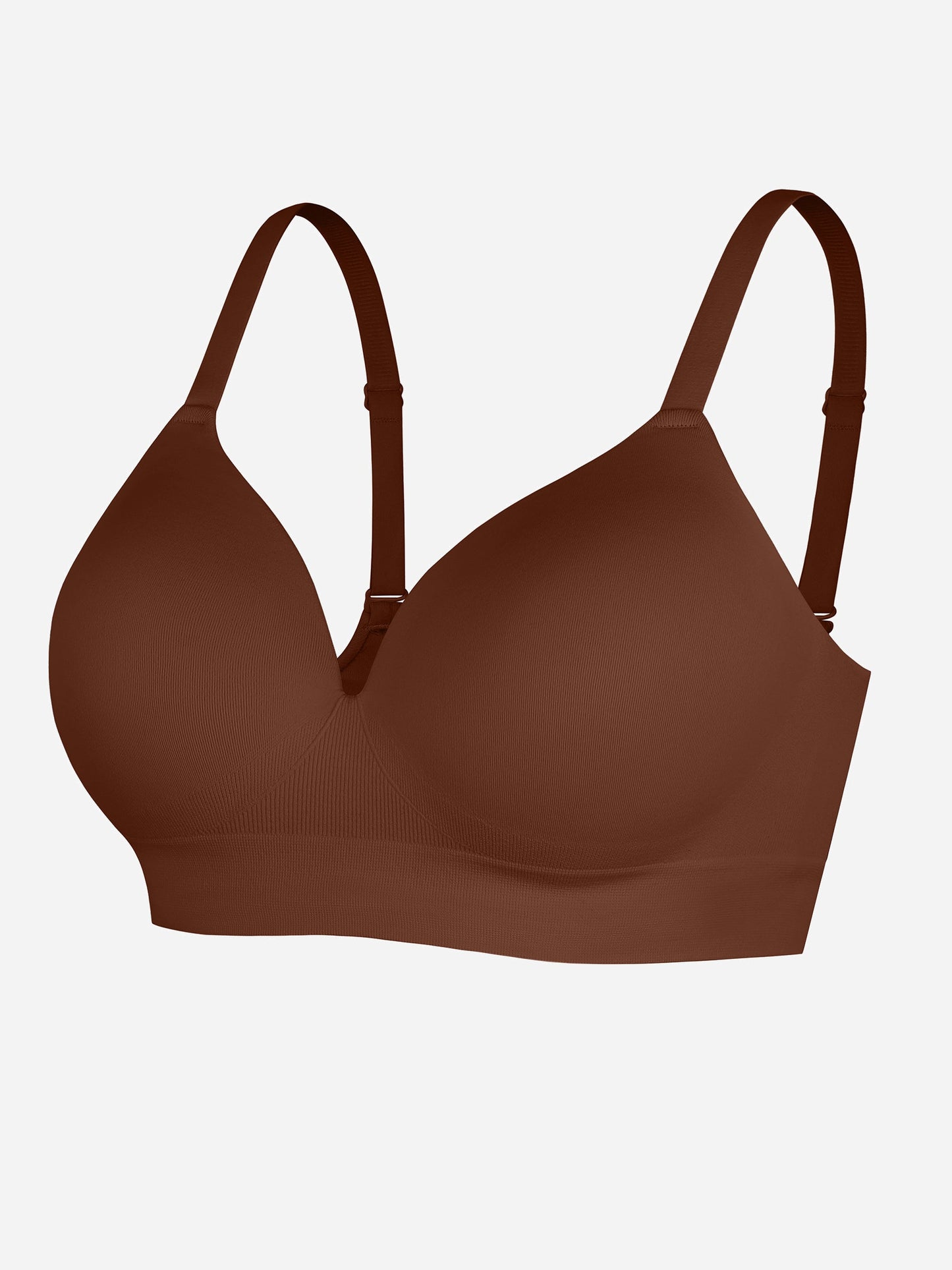 Wireless Seamless Push-Up V-neck Bra