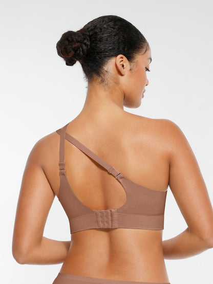 Wireless Seamless Push-Up V-neck Bra