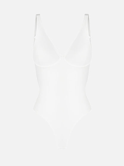 Deep V Neck Tummy Control Shapewear Bodysuit