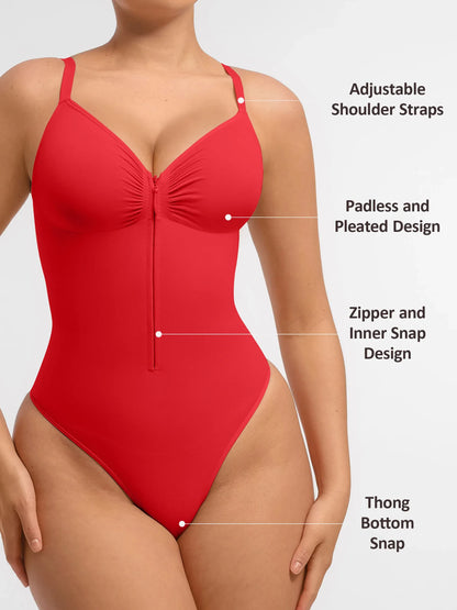 Seamless Shaping Tummy Control Zipper Bodysuit