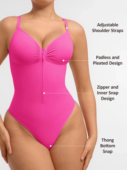 Seamless Shaping Tummy Control Zipper Bodysuit
