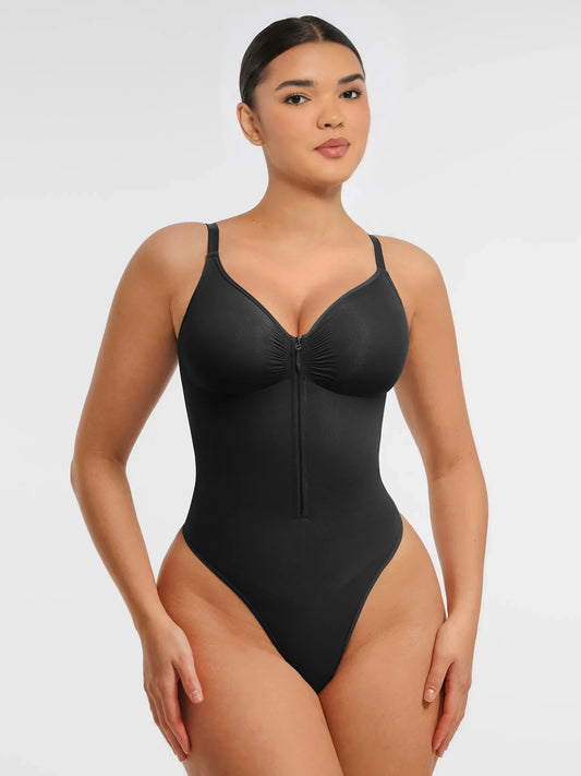 Seamless Shaping Tummy Control Zipper Bodysuit