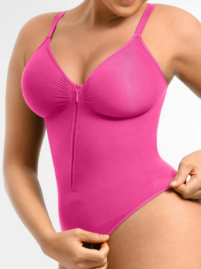 Seamless Shaping Tummy Control Zipper Bodysuit