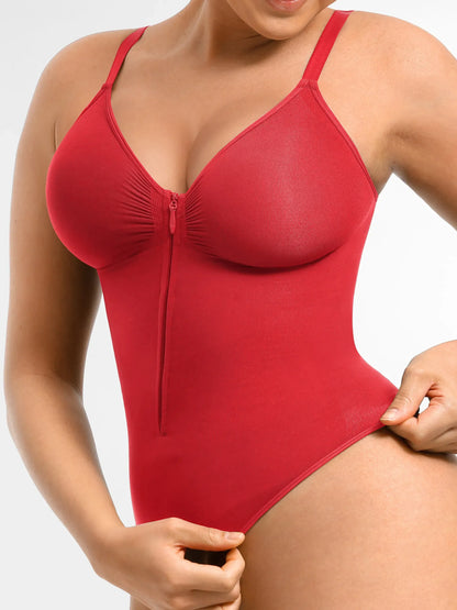 Seamless Shaping Tummy Control Zipper Bodysuit