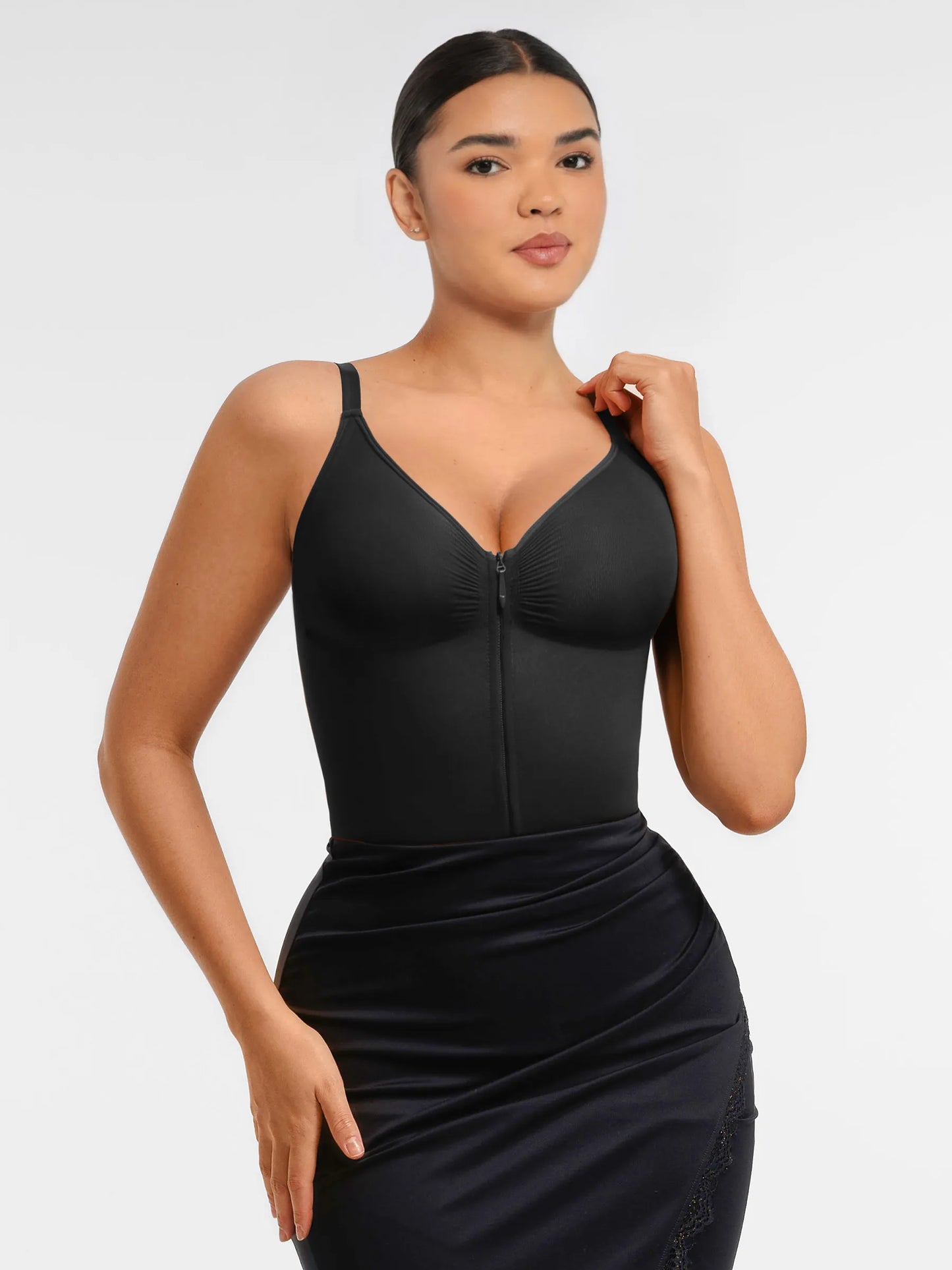 Seamless Shaping Tummy Control Zipper Bodysuit