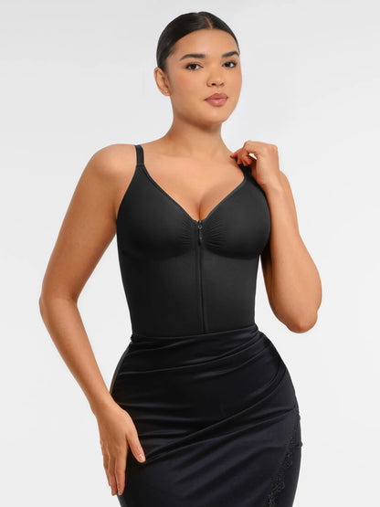 Seamless Shaping Tummy Control Zipper Bodysuit