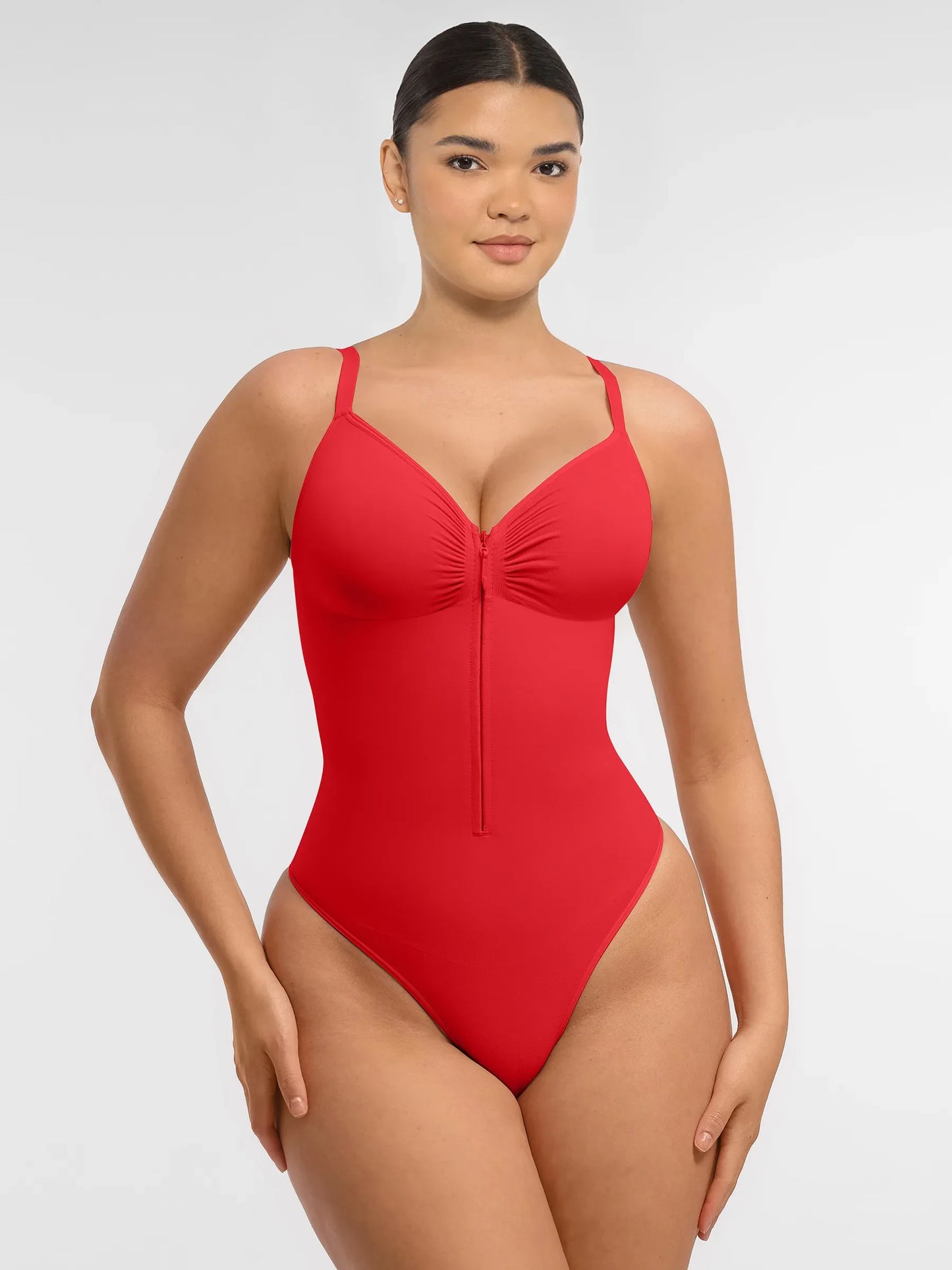 Seamless Shaping Tummy Control Zipper Bodysuit