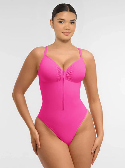 Seamless Shaping Tummy Control Zipper Bodysuit