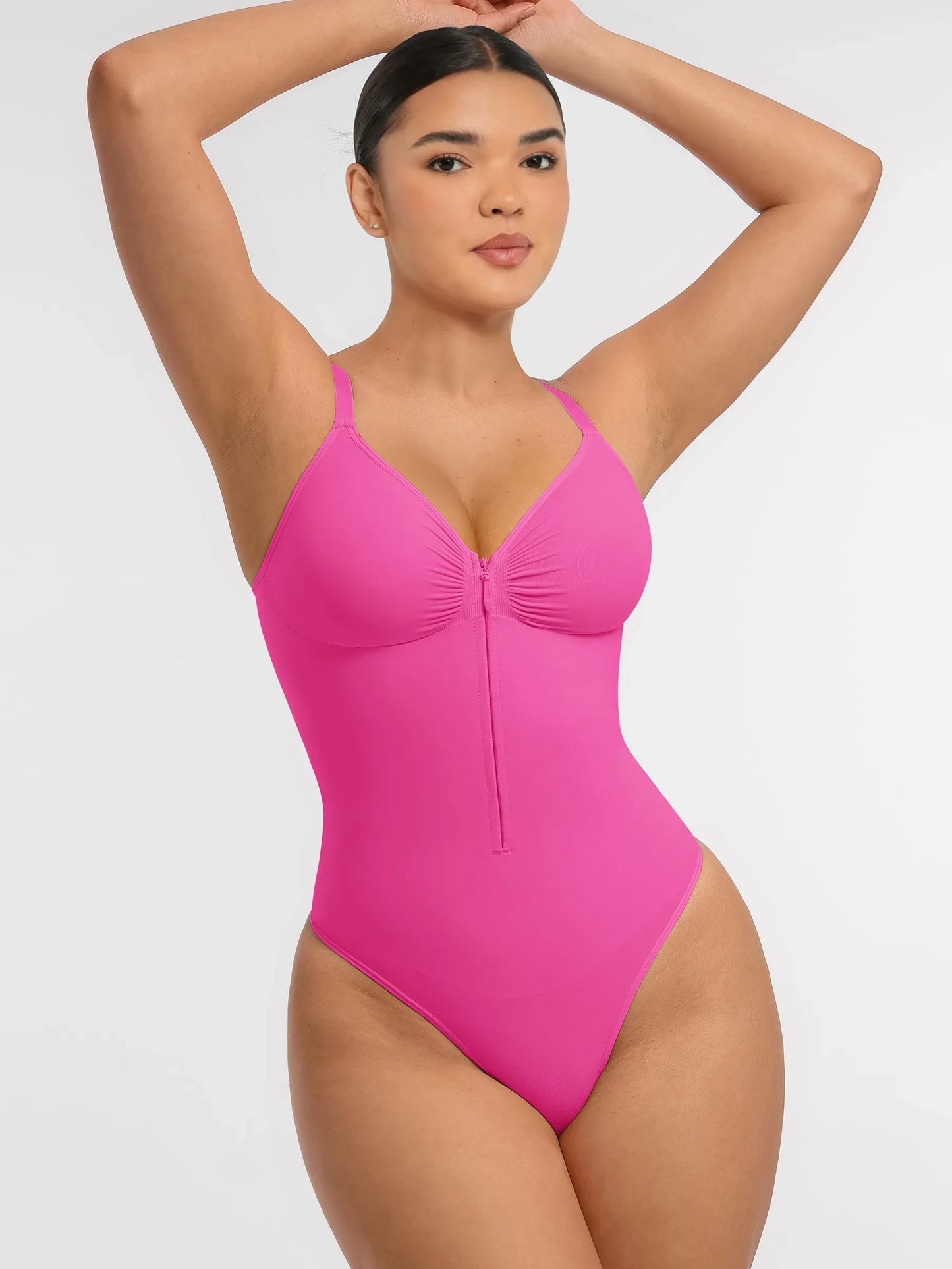 Seamless Shaping Tummy Control Zipper Bodysuit